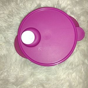 Tupperware Crystal Burgundy Food Storage.